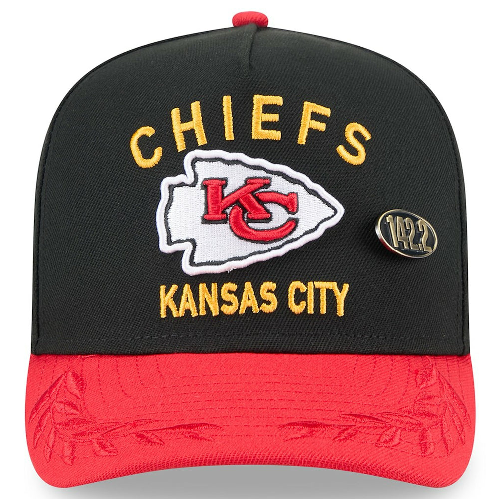 Kansas City Chiefs New Era 2025 NFL Draft On Stage A-Frame 59FIFTY Fitted Hat - Black/Red - NFL