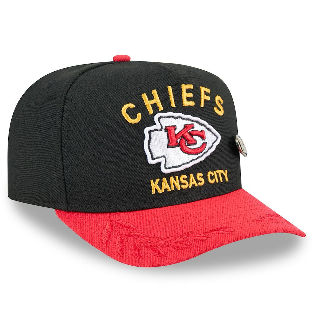 Kansas City Chiefs New Era 2025 NFL Draft On Stage A-Frame 59FIFTY Fitted Hat - Black/Red - NFL