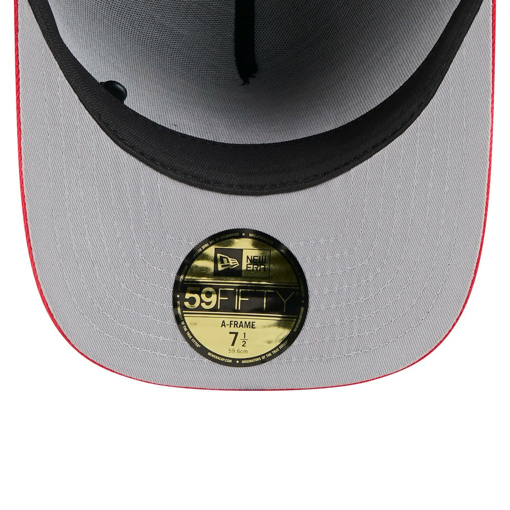 Kansas City Chiefs New Era 2025 NFL Draft On Stage A-Frame 59FIFTY Fitted Hat - Black/Red - NFL