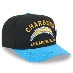 Los Angeles Chargers New Era 2025 NFL Draft On Stage A-Frame 59FIFTY Fitted Hat - Black/Powder Blue - NFL