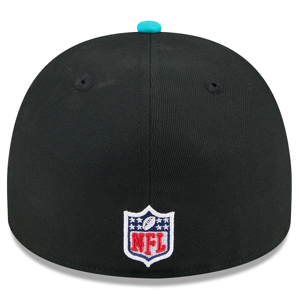 Miami Dolphins New Era 2025 NFL Draft On Stage A-Frame 59FIFTY Fitted Hat - Black/Aqua - NFL