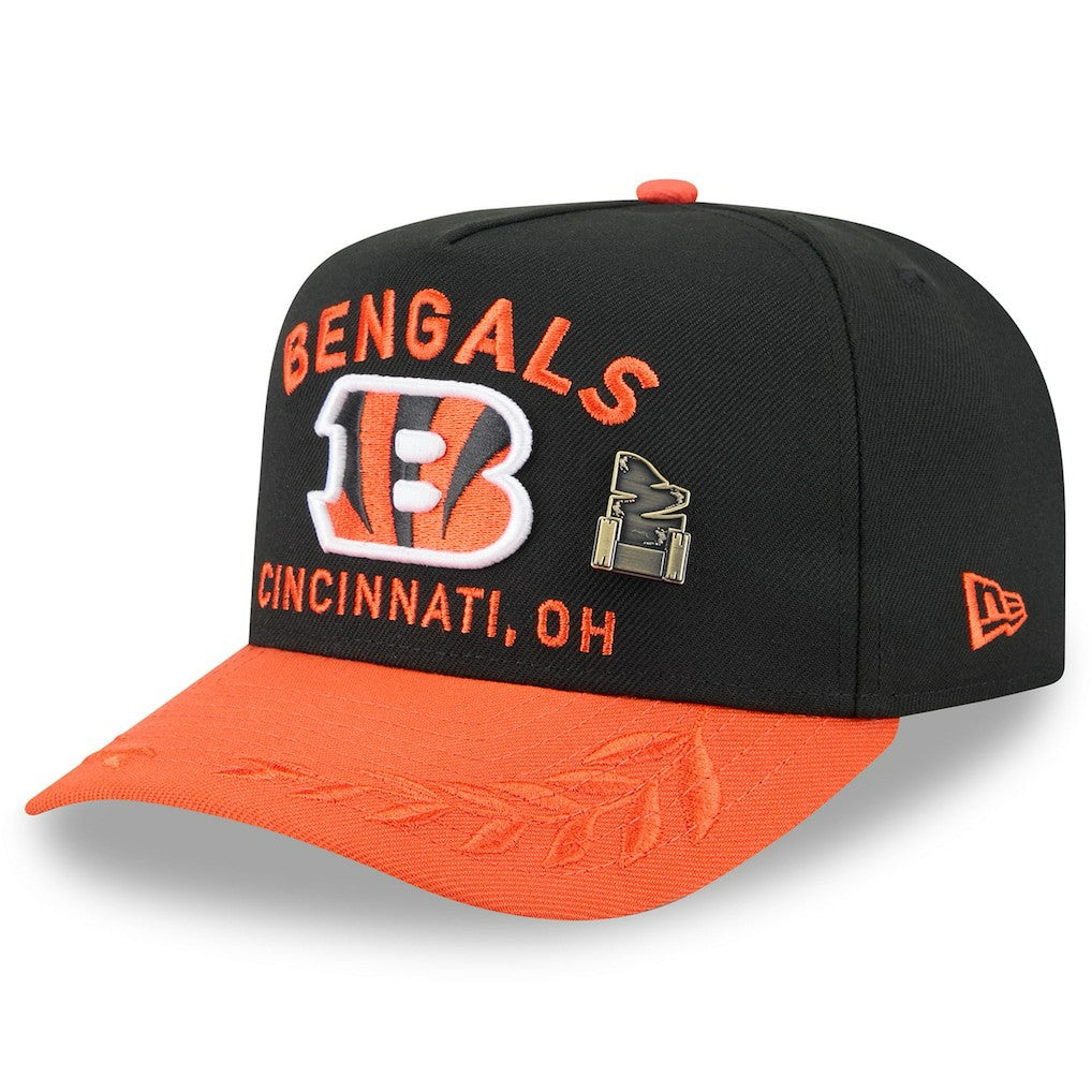 Cincinnati Bengals New Era 2025 NFL Draft On Stage A-Frame 59FIFTY Fitted Hat - Black/Orange - NFL