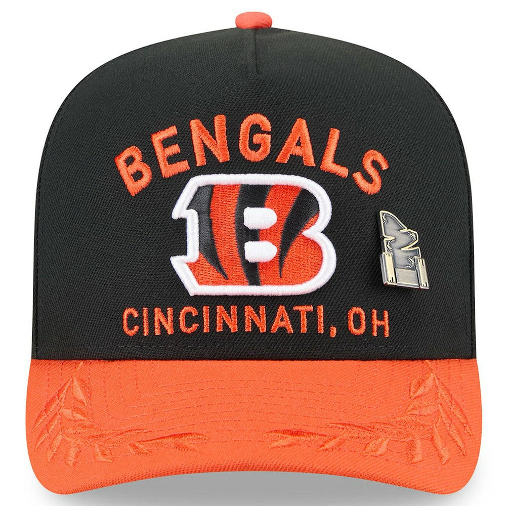 Cincinnati Bengals New Era 2025 NFL Draft On Stage A-Frame 59FIFTY Fitted Hat - Black/Orange - NFL