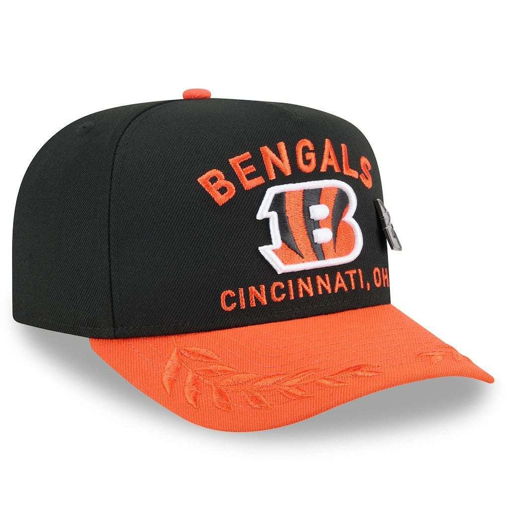 Cincinnati Bengals New Era 2025 NFL Draft On Stage A-Frame 59FIFTY Fitted Hat - Black/Orange - NFL