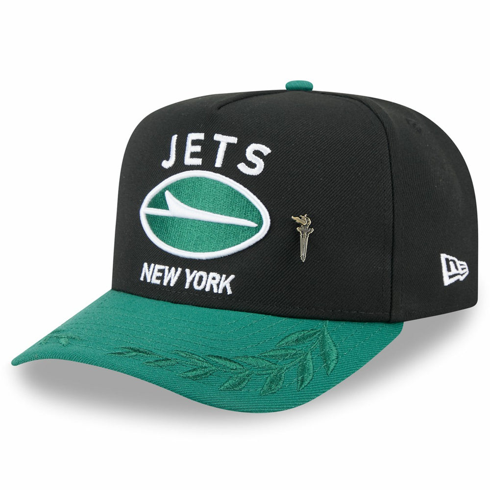 New York Jets New Era 2025 NFL Draft On Stage A-Frame 59FIFTY Fitted Hat - Black/Green - NFL