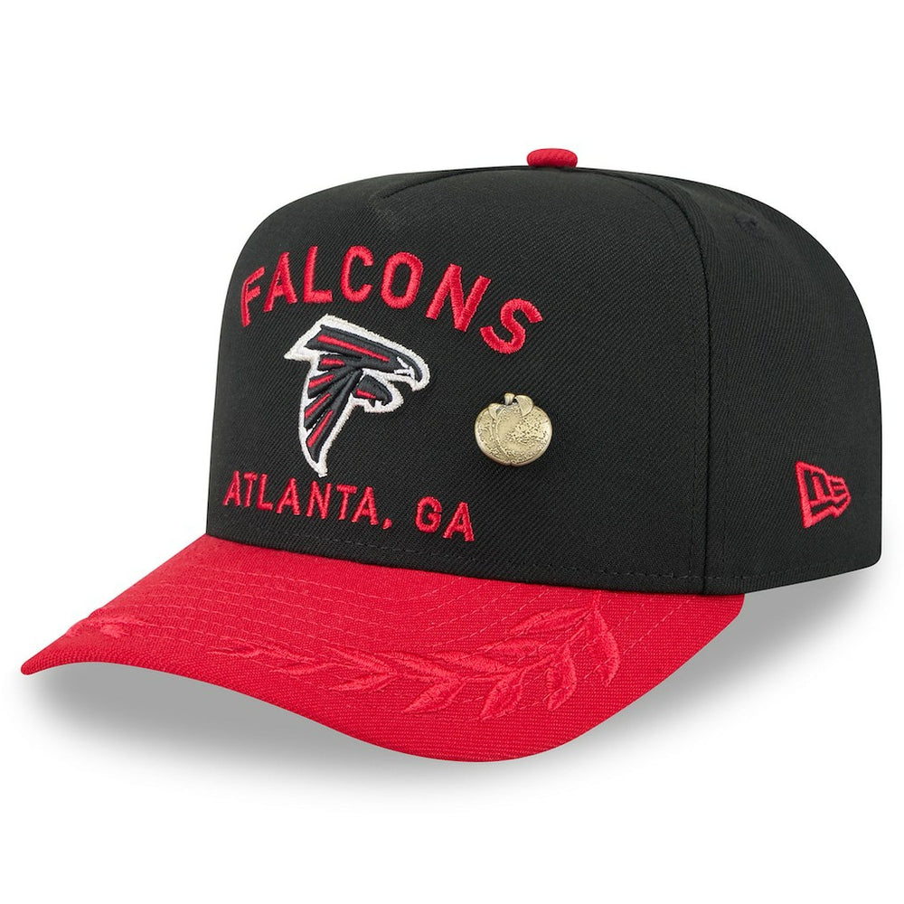 Atlanta Falcons New Era 2025 NFL Draft On Stage A-Frame 59FIFTY Fitted Hat - Black/Red - NFL