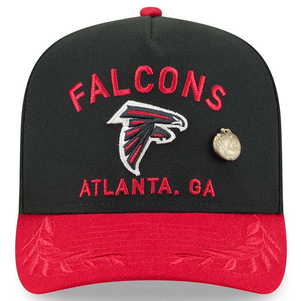 Atlanta Falcons New Era 2025 NFL Draft On Stage A-Frame 59FIFTY Fitted Hat - Black/Red - NFL
