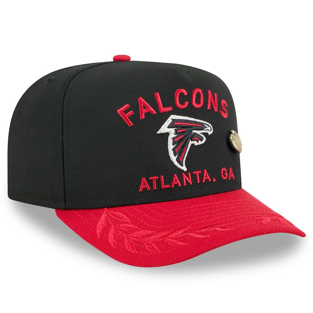 Atlanta Falcons New Era 2025 NFL Draft On Stage A-Frame 59FIFTY Fitted Hat - Black/Red - NFL