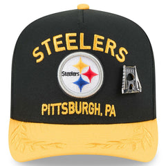 Pittsburgh Steelers New Era 2025 NFL Draft On Stage A-Frame 59FIFTY Fitted Hat - Black/Gold - NFL