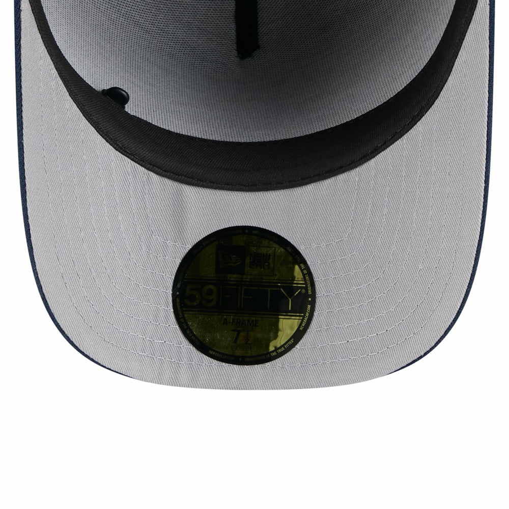 Tennessee Titans New Era 2025 NFL Draft On Stage A-Frame 59FIFTY Fitted Hat - Black/Navy - NFL