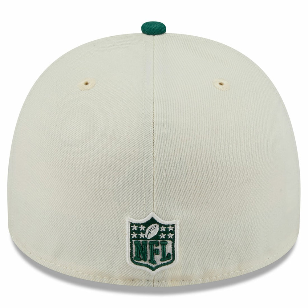 New York Jets New Era 2025 NFL Draft A-Frame 59FIFTY Fitted Hat - Cream/Green - NFL