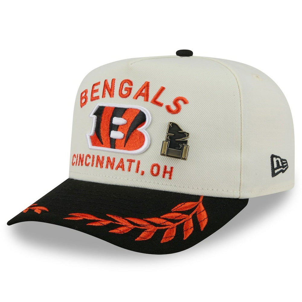 Cincinnati Bengals New Era 2025 NFL Draft A-Frame 59FIFTY Fitted Hat - Cream/Black - NFL