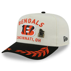 Cincinnati Bengals New Era 2025 NFL Draft A-Frame 59FIFTY Fitted Hat - Cream/Black - NFL