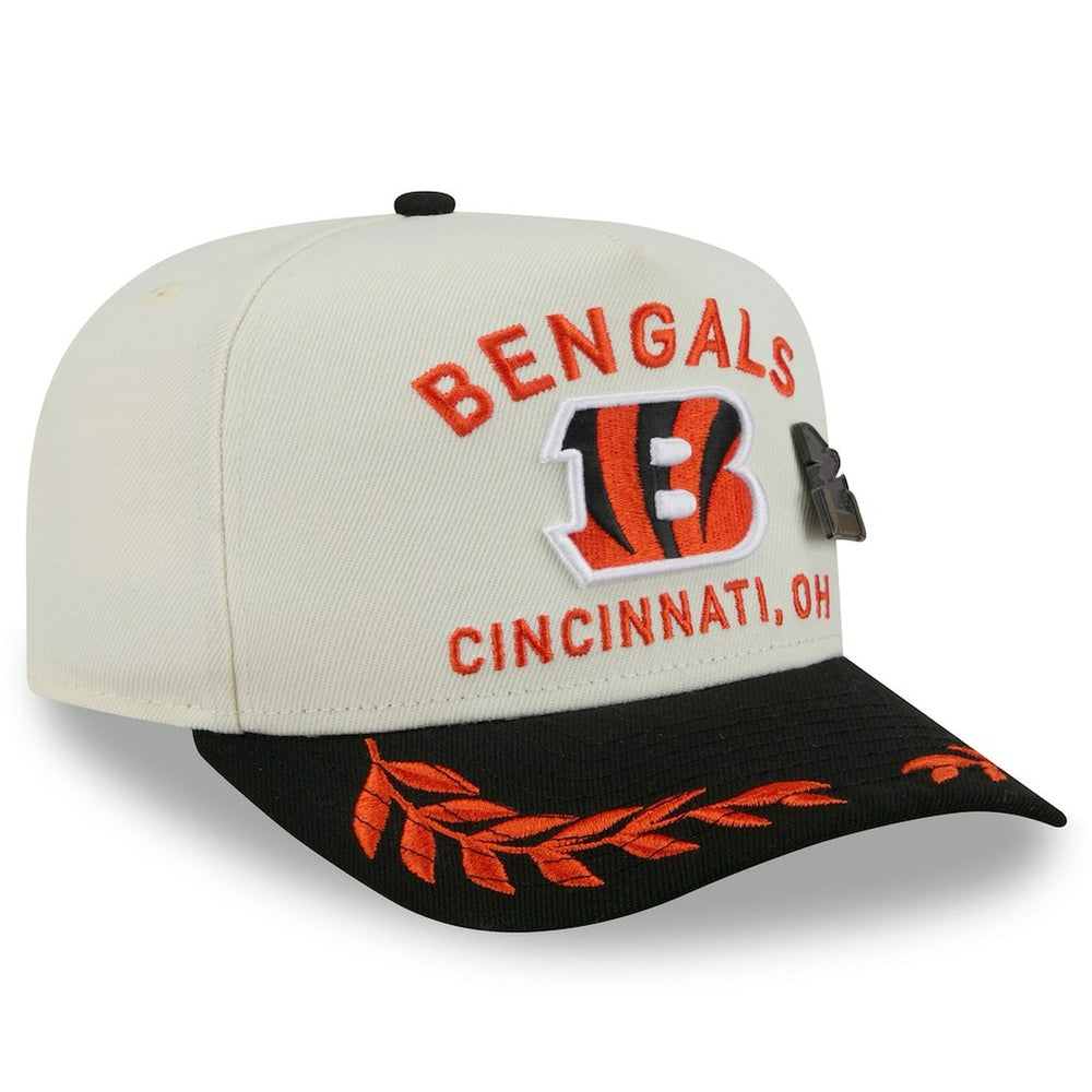 Cincinnati Bengals New Era 2025 NFL Draft A-Frame 59FIFTY Fitted Hat - Cream/Black - NFL