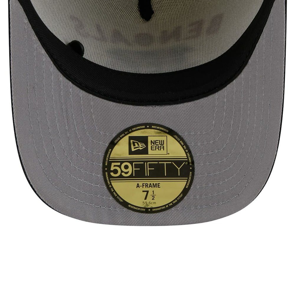 Cincinnati Bengals New Era 2025 NFL Draft A-Frame 59FIFTY Fitted Hat - Cream/Black - NFL