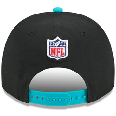 Miami Dolphins New Era 2025 NFL Draft A-Frame 9FIFTY Snapback Hat - Black/Aqua - NFL