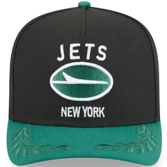 New York Jets New Era 2025 NFL Draft A-Frame 9FIFTY Snapback Hat - Black/Green - NFL