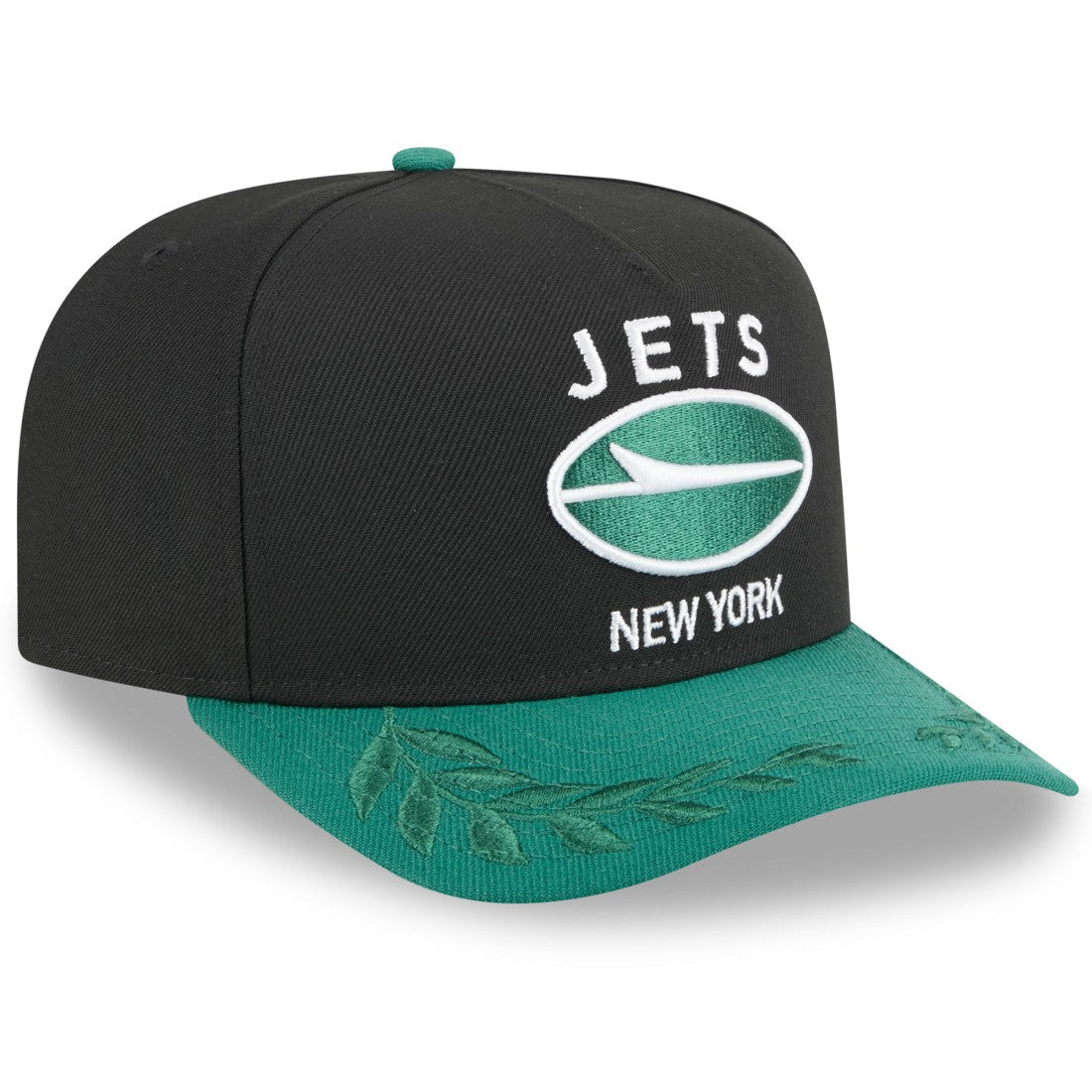New York Jets New Era 2025 NFL Draft A-Frame 9FIFTY Snapback Hat - Black/Green - NFL