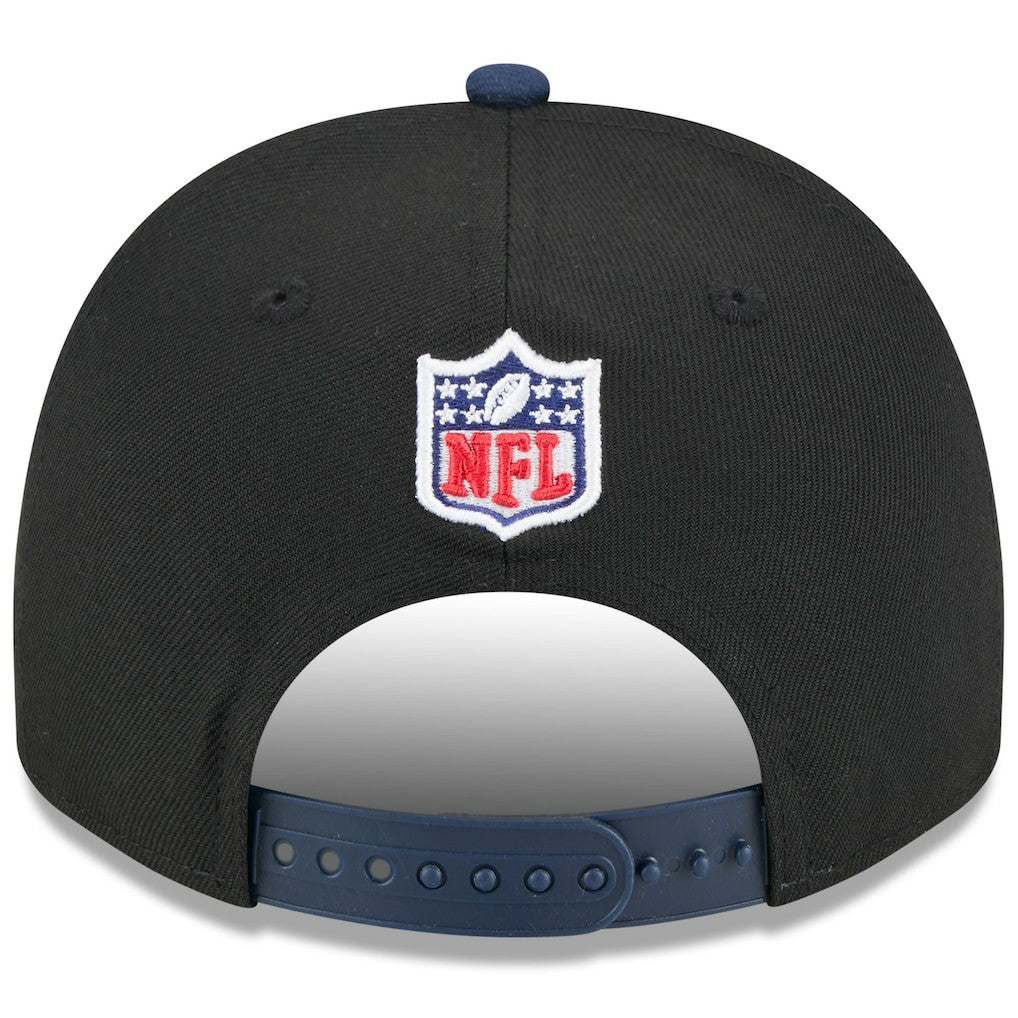 Seattle Seahawks New Era 2025 NFL Draft A-Frame 9FIFTY Snapback Hat - Black/College Navy - NFL