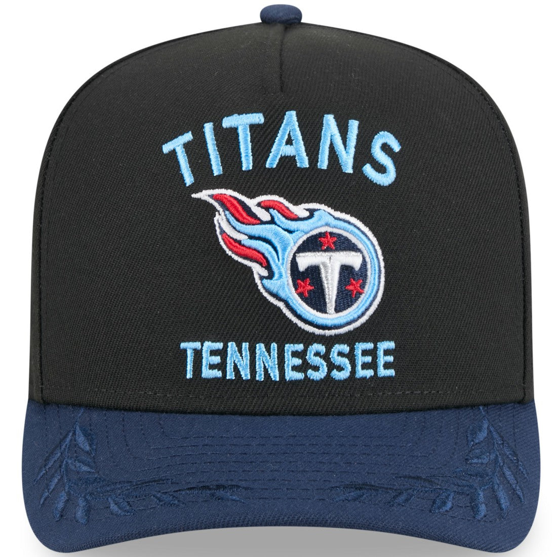 Tennessee Titans New Era 2025 NFL Draft A-Frame 9FIFTY Snapback Hat - Black/Navy - NFL