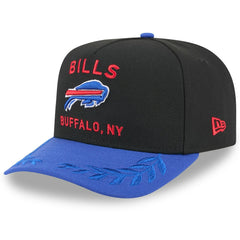 Buffalo Bills New Era 2025 NFL Draft A-Frame 9FIFTY Snapback Hat - Black/Royal - NFL