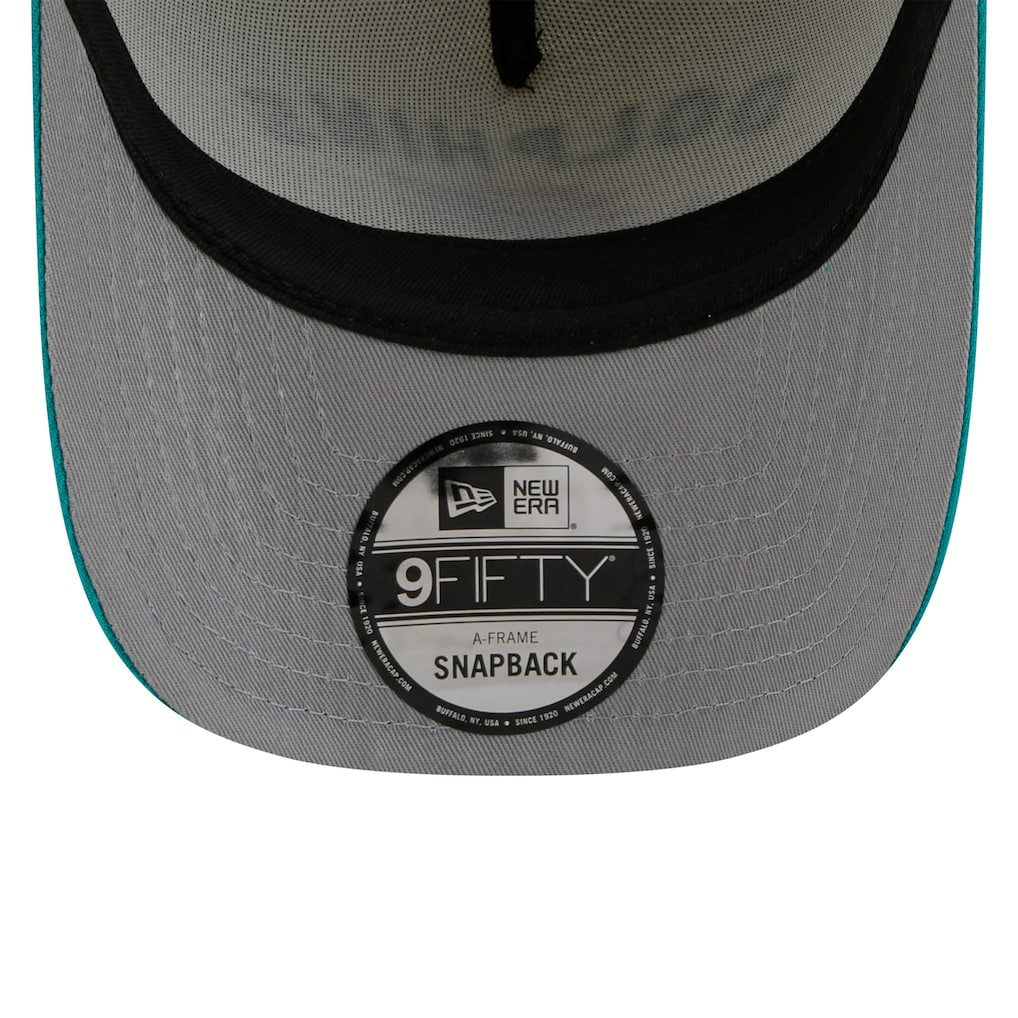 Miami Dolphins New Era 2025 NFL Draft A-Frame 9FIFTY Snapback Hat - Cream/Aqua - NFL
