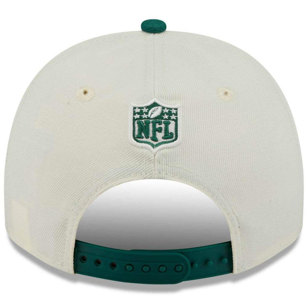 New York Jets New Era 2025 NFL Draft A-Frame 9FIFTY Snapback Hat - Cream/Green - NFL