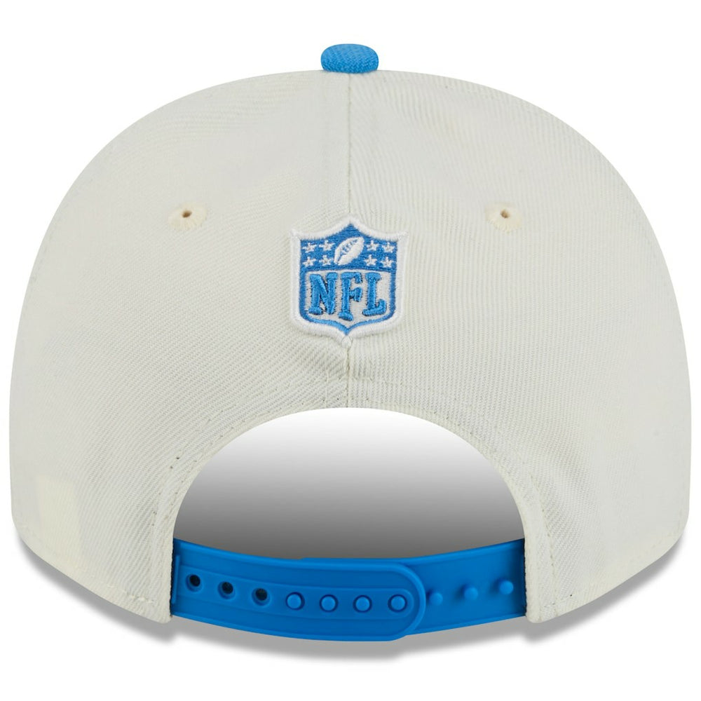 Detroit Lions New Era 2025 NFL Draft A-Frame 9FIFTY Snapback Hat - Cream/Blue - NFL
