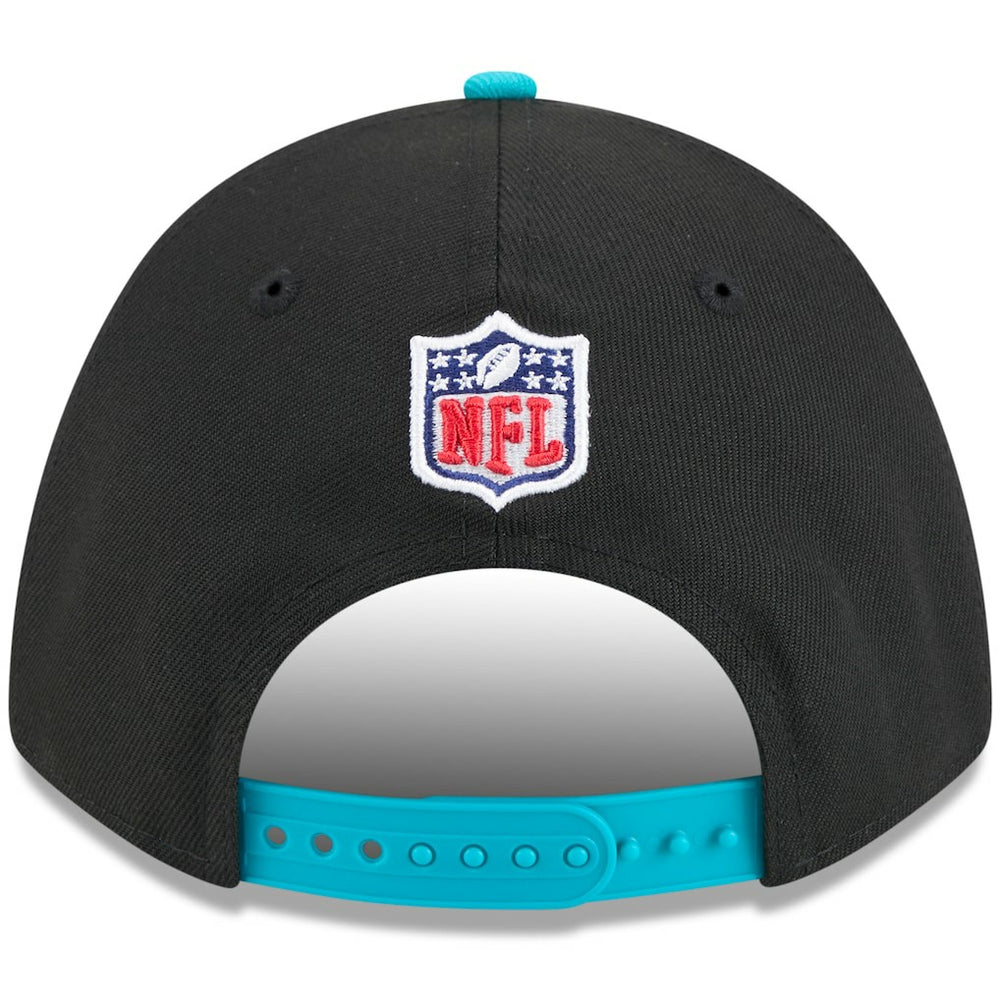 Miami Dolphins New Era 2025 NFL Draft 9FORTY A-Frame M-Crown Adjustable Hat - Black/Aqua - NFL