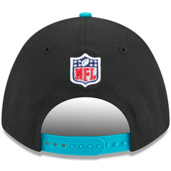 Miami Dolphins New Era 2025 NFL Draft 9FORTY A-Frame M-Crown Adjustable Hat - Black/Aqua - NFL