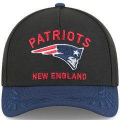 New England Patriots New Era 2025 NFL Draft 9FORTY A-Frame M-Crown Adjustable Hat - Black/Navy - NFL