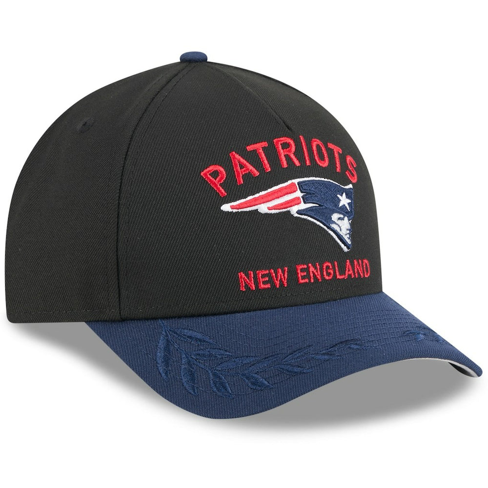 New England Patriots New Era 2025 NFL Draft 9FORTY A-Frame M-Crown Adjustable Hat - Black/Navy - NFL