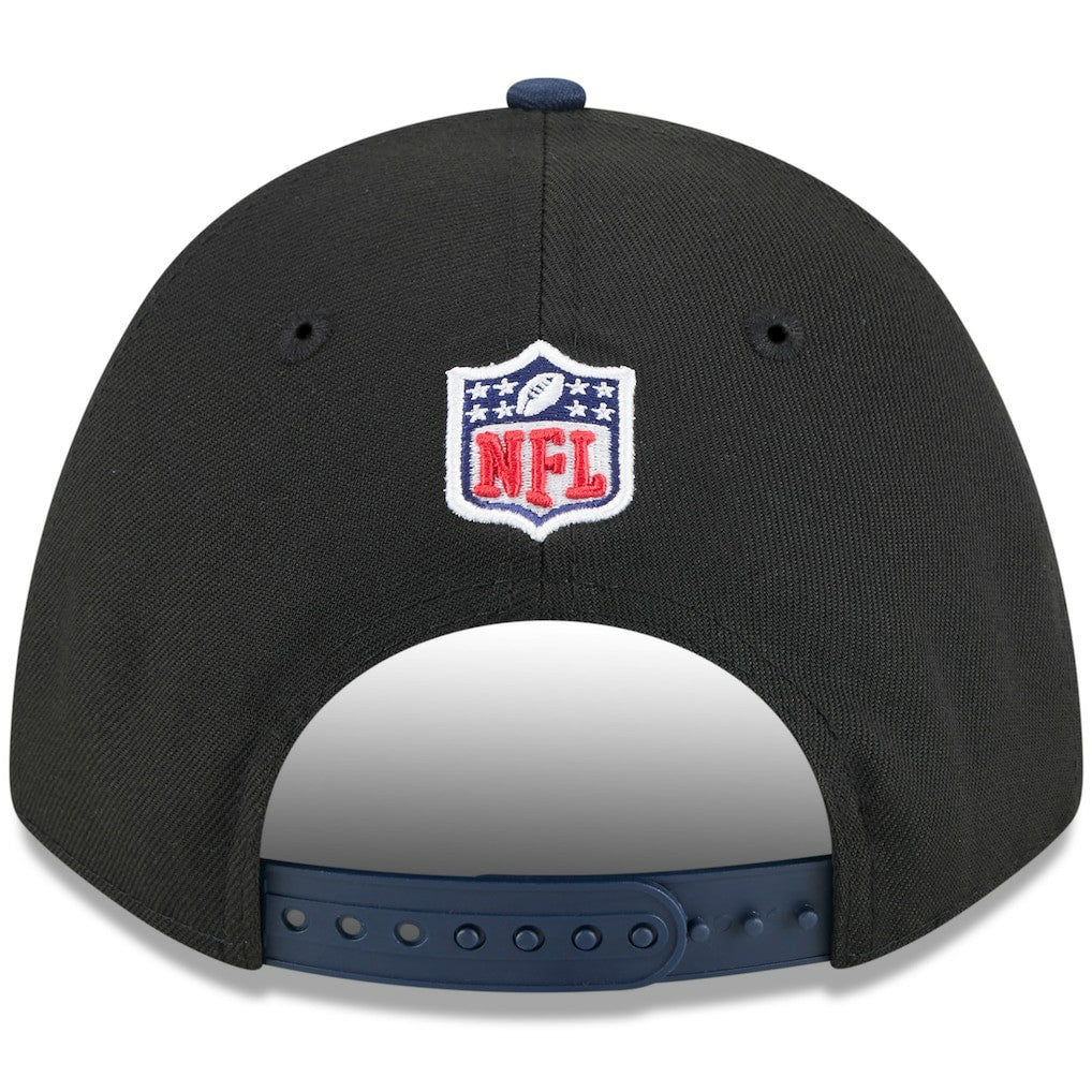 New England Patriots New Era 2025 NFL Draft 9FORTY A-Frame M-Crown Adjustable Hat - Black/Navy - NFL