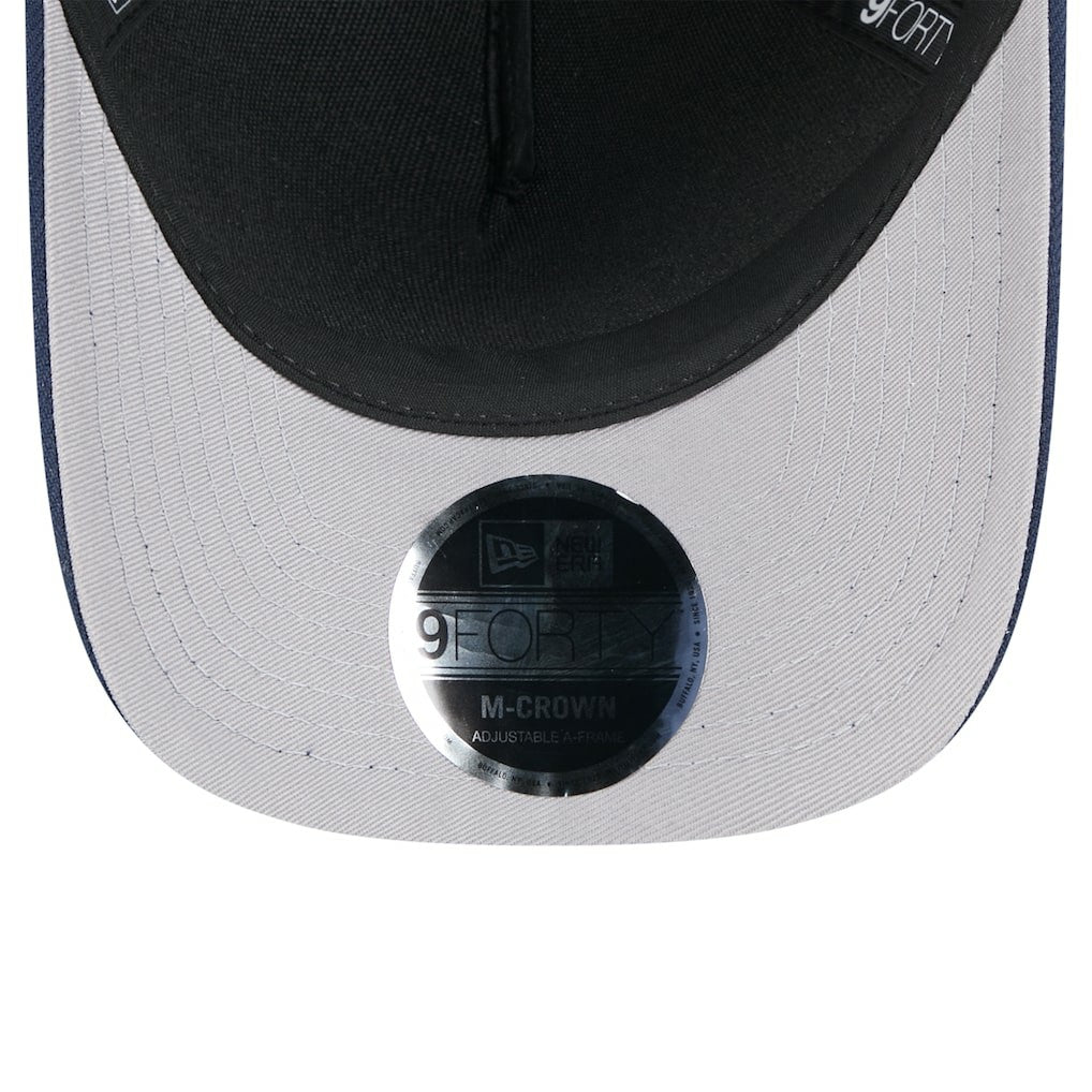 New England Patriots New Era 2025 NFL Draft 9FORTY A-Frame M-Crown Adjustable Hat - Black/Navy - NFL