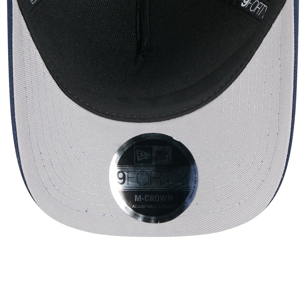 New England Patriots New Era 2025 NFL Draft 9FORTY A-Frame M-Crown Adjustable Hat - Black/Navy - NFL