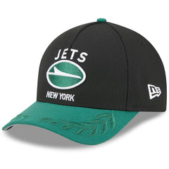 New York Jets New Era 2025 NFL Draft 9FORTY A-Frame M-Crown Adjustable Hat - Black/Green - NFL