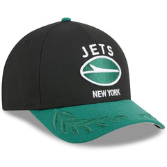 New York Jets New Era 2025 NFL Draft 9FORTY A-Frame M-Crown Adjustable Hat - Black/Green - NFL