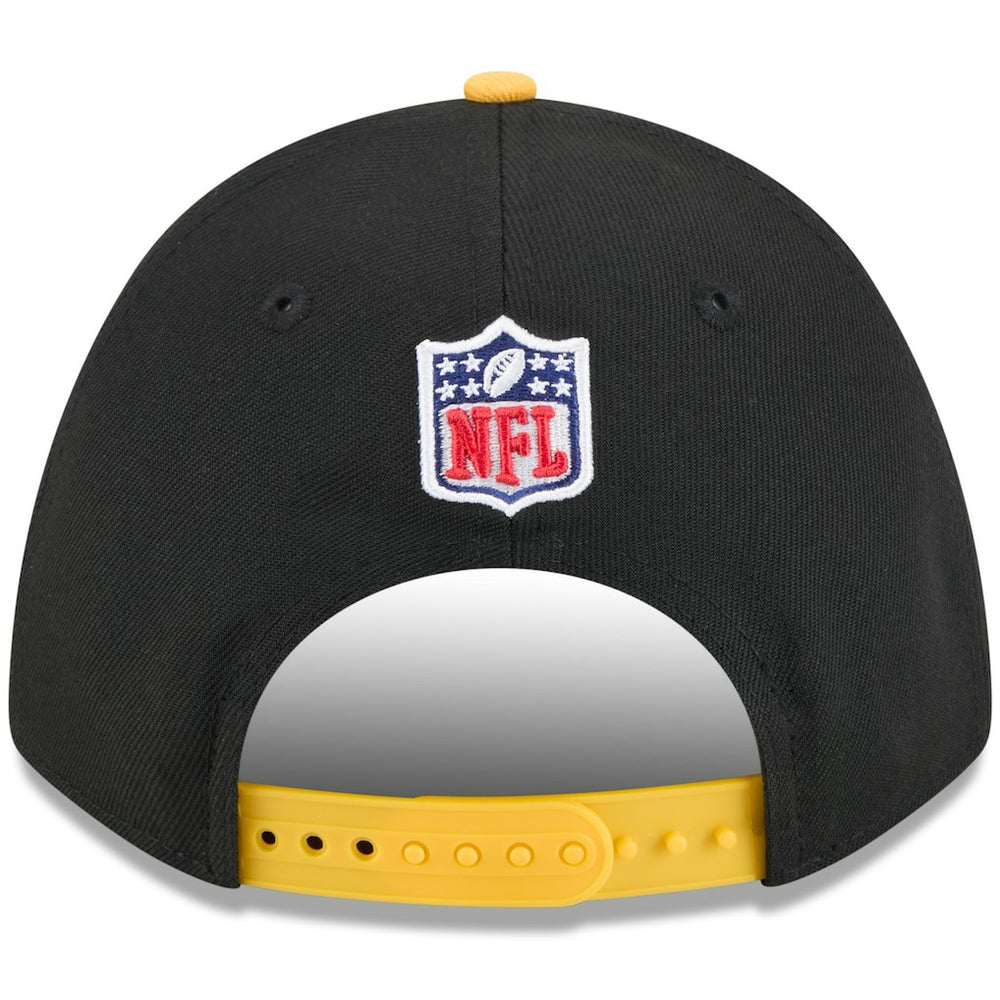 Pittsburgh Steelers New Era 2025 NFL Draft 9FORTY A-Frame M-Crown Adjustable Hat - Black/Gold - NFL