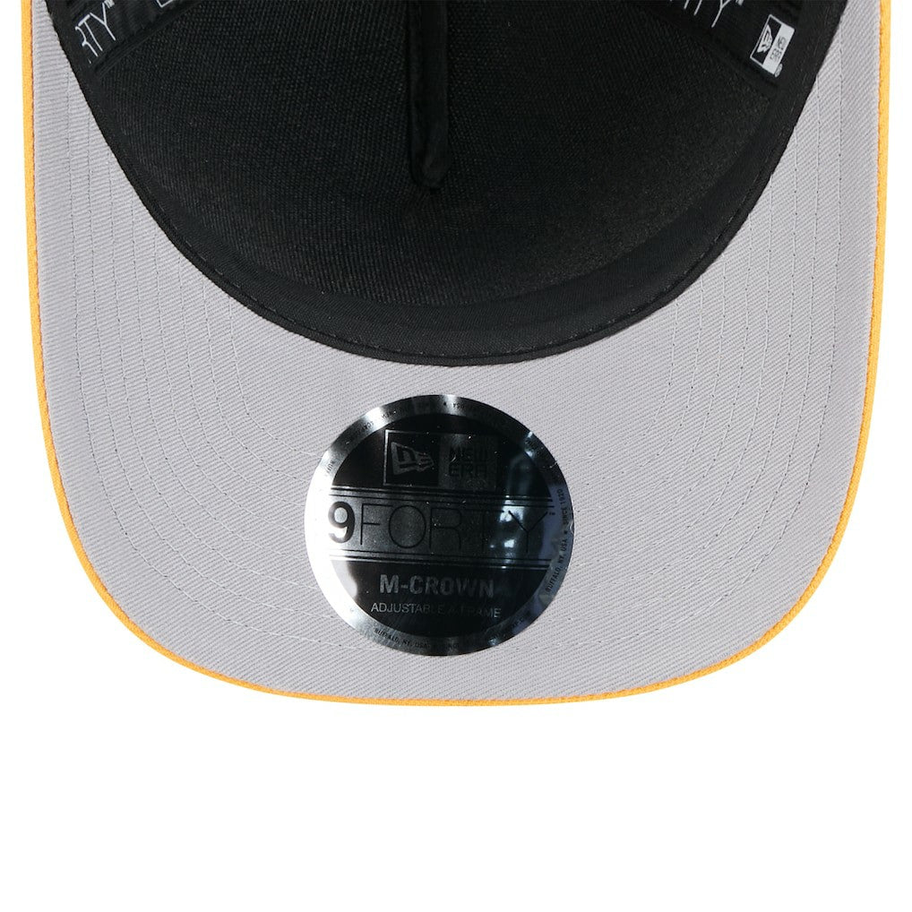 Pittsburgh Steelers New Era 2025 NFL Draft 9FORTY A-Frame M-Crown Adjustable Hat - Black/Gold - NFL