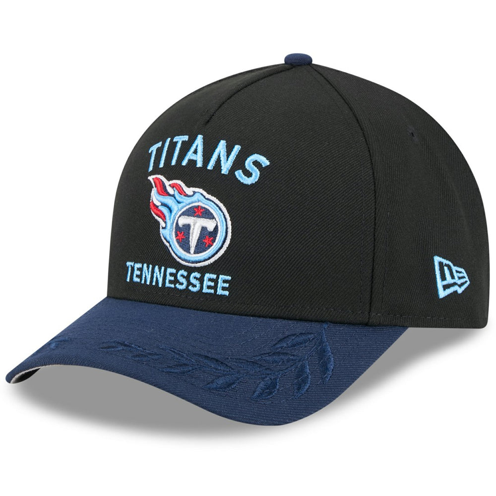 Tennessee Titans New Era 2025 NFL Draft 9FORTY A-Frame M-Crown Adjustable Hat - Black/Navy - NFL