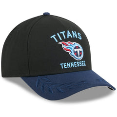 Tennessee Titans New Era 2025 NFL Draft 9FORTY A-Frame M-Crown Adjustable Hat - Black/Navy - NFL