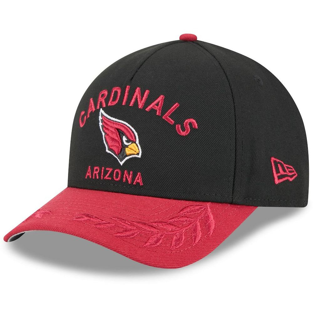 Arizona Cardinals New Era 2025 NFL Draft 9FORTY A-Frame M-Crown Adjustable Hat - Black/Cardinal - NFL