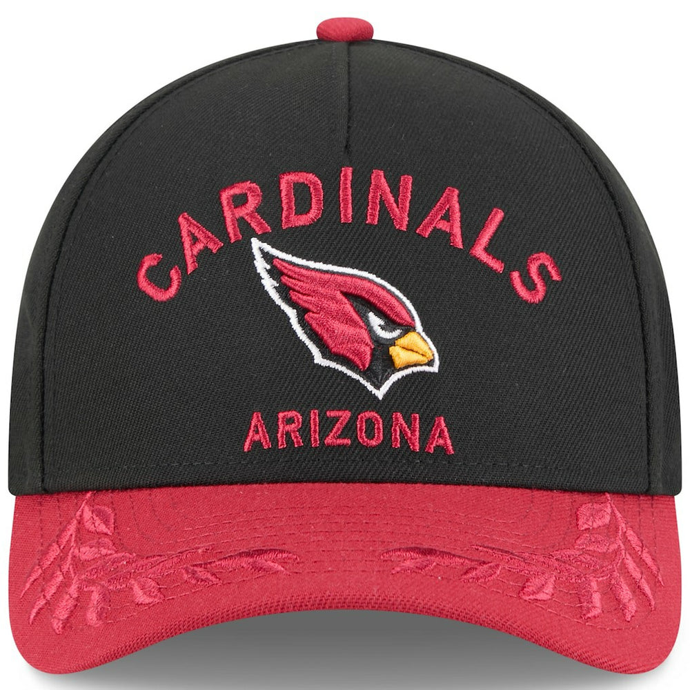 Arizona Cardinals New Era 2025 NFL Draft 9FORTY A-Frame M-Crown Adjustable Hat - Black/Cardinal - NFL