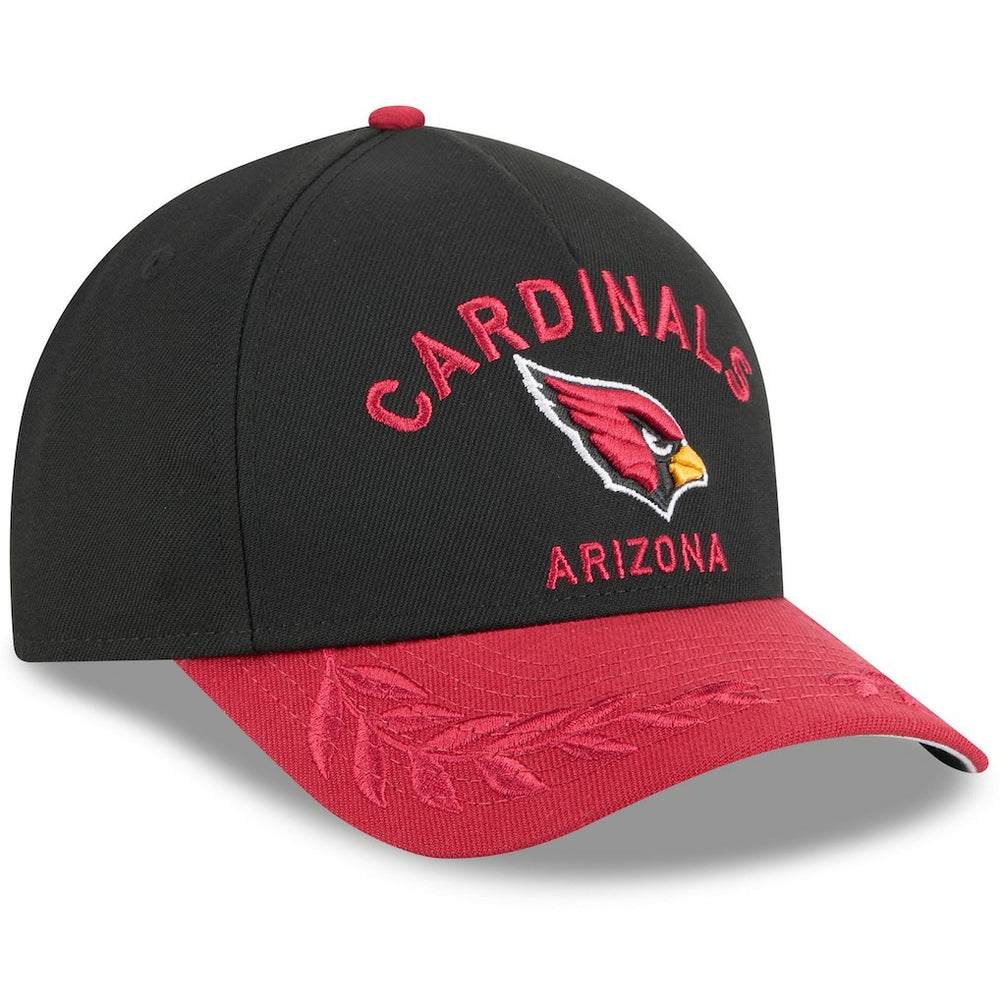 Arizona Cardinals New Era 2025 NFL Draft 9FORTY A-Frame M-Crown Adjustable Hat - Black/Cardinal - NFL