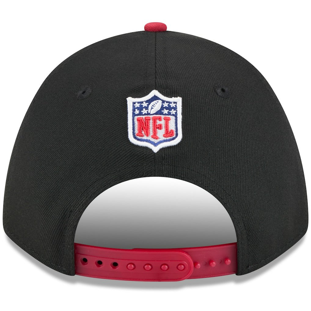 Arizona Cardinals New Era 2025 NFL Draft 9FORTY A-Frame M-Crown Adjustable Hat - Black/Cardinal - NFL