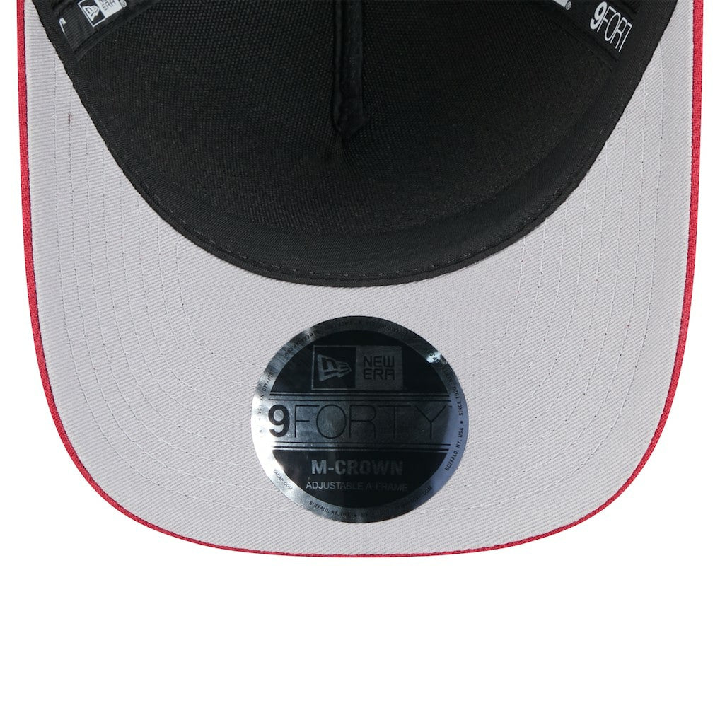 Arizona Cardinals New Era 2025 NFL Draft 9FORTY A-Frame M-Crown Adjustable Hat - Black/Cardinal - NFL