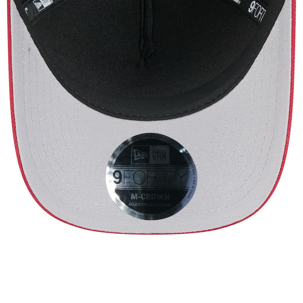 Arizona Cardinals New Era 2025 NFL Draft 9FORTY A-Frame M-Crown Adjustable Hat - Black/Cardinal - NFL