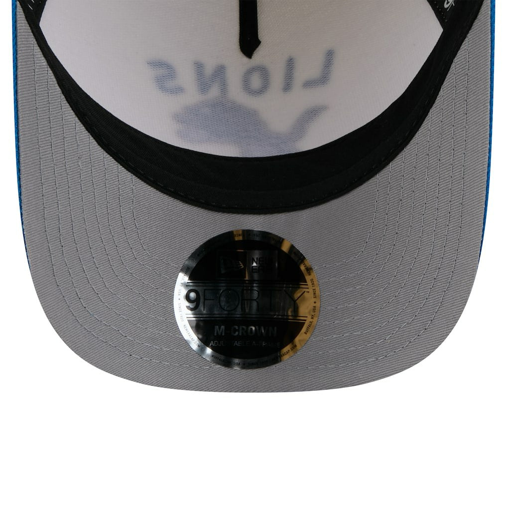 Detroit Lions New Era 2025 NFL Draft 9FORTY A-Frame M-Crown Adjustable Hat - Cream/Blue - NFL