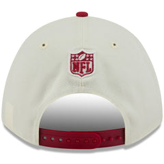 Arizona Cardinals New Era 2025 NFL Draft 9FORTY A-Frame M-Crown Adjustable Hat - Cream/Cardinal - NFL