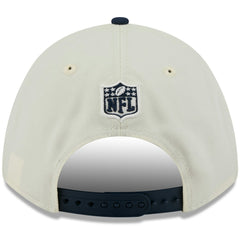 Tennessee Titans New Era 2025 NFL Draft 9FORTY A-Frame M-Crown Adjustable Hat - Cream/Navy - NFL